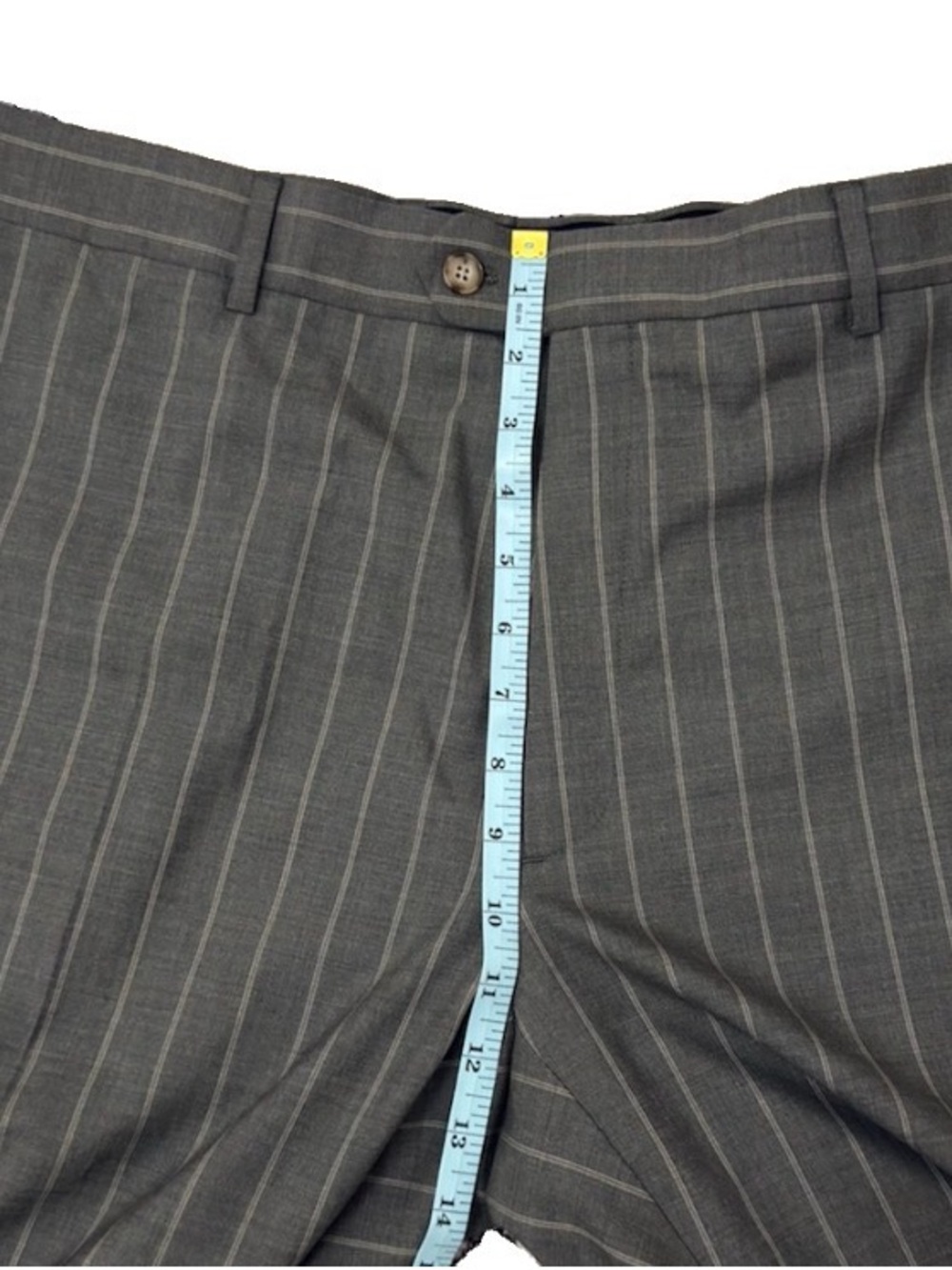 NWT Oliver Wicks Suit 50 Sage Green Tropical Wide Stripe Canvassed Wool Custom - Picture 7 of 16